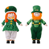 Maxbell ST Patricks Day Decoration ST.patrick’S Day Gnome Doll for Table Centerpiece Boy