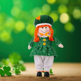 Maxbell ST Patricks Day Decoration ST.patrick’S Day Gnome Doll for Table Centerpiece Girl