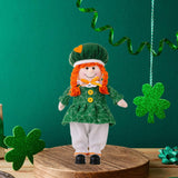 Maxbell ST Patricks Day Decoration ST.patrick’S Day Gnome Doll for Table Centerpiece Girl