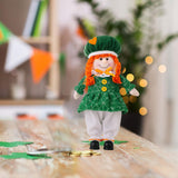 Maxbell ST Patricks Day Decoration ST.patrick’S Day Gnome Doll for Table Centerpiece Girl