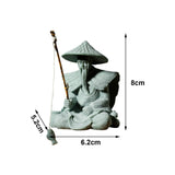 Maxbell Sandstone Statue Art Miniature Figurine for Micro Landscape Garden Flowerpot Style A