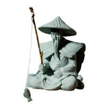 Maxbell Sandstone Statue Art Miniature Figurine for Micro Landscape Garden Flowerpot Style A