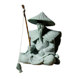 Maxbell Sandstone Statue Art Miniature Figurine for Micro Landscape Garden Flowerpot Style A