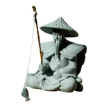 Maxbell Sandstone Statue Art Miniature Figurine for Micro Landscape Garden Flowerpot Style A