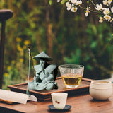 Maxbell Sandstone Statue Art Miniature Figurine for Micro Landscape Garden Flowerpot Style A