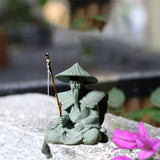 Maxbell Sandstone Statue Art Miniature Figurine for Micro Landscape Garden Flowerpot Style A