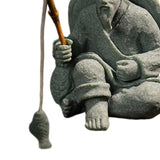 Maxbell Sandstone Statue Art Miniature Figurine for Micro Landscape Garden Flowerpot Style B