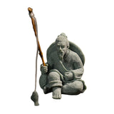 Maxbell Sandstone Statue Art Miniature Figurine for Micro Landscape Garden Flowerpot Style B