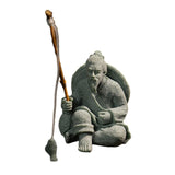 Maxbell Sandstone Statue Art Miniature Figurine for Micro Landscape Garden Flowerpot Style B