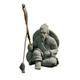 Maxbell Sandstone Statue Art Miniature Figurine for Micro Landscape Garden Flowerpot Style B