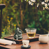 Maxbell Sandstone Statue Art Miniature Figurine for Micro Landscape Garden Flowerpot Style B