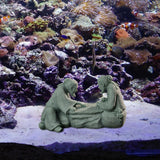 Maxbell Sandstone Statue Art Miniature Figurine for Micro Landscape Garden Flowerpot Style C