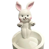 Maxbell Candle Stand Candle Base Resin Candle Holder Decor for Desktop Party Wedding Rabbit Shape