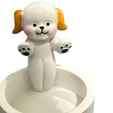 Maxbell Candle Stand Candle Base Resin Candle Holder Decor for Desktop Party Wedding Dog Shape