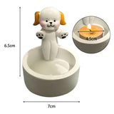 Maxbell Candle Stand Candle Base Resin Candle Holder Decor for Desktop Party Wedding Dog Shape