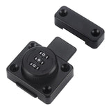 Password Rotary Hasp Lock Small Door Cupboard Sheds 3 Digit Combination Lock Black