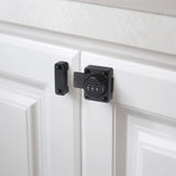 Password Rotary Hasp Lock Small Door Cupboard Sheds 3 Digit Combination Lock Black