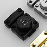 Password Rotary Hasp Lock Small Door Cupboard Sheds 3 Digit Combination Lock Black