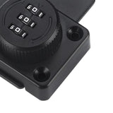 Password Rotary Hasp Lock Small Door Cupboard Sheds 3 Digit Combination Lock Black