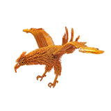 Maxbell Eagle Ornament Feng Shui Collection Hawk Figurine for Bookcase Shelf Shelves Golden
