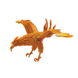 Maxbell Eagle Ornament Feng Shui Collection Hawk Figurine for Bookcase Shelf Shelves Golden