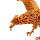 Maxbell Eagle Ornament Feng Shui Collection Hawk Figurine for Bookcase Shelf Shelves Golden