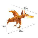 Maxbell Eagle Ornament Feng Shui Collection Hawk Figurine for Bookcase Shelf Shelves Golden