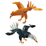 Maxbell Eagle Ornament Feng Shui Collection Hawk Figurine for Bookcase Shelf Shelves Golden