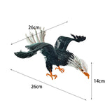 Maxbell Eagle Ornament Feng Shui Collection Hawk Figurine for Bookcase Shelf Shelves Black