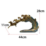 Maxbell Galloping Horse Statue Crafts Horse Figurine for Bedroom Tabletop Decoration Blue