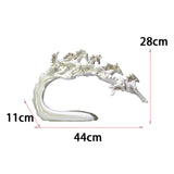 Maxbell Galloping Horse Statue Crafts Horse Figurine for Bedroom Tabletop Decoration White