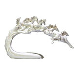 Maxbell Galloping Horse Statue Crafts Horse Figurine for Bedroom Tabletop Decoration White
