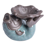 Maxbell Tea Pet Fish Statue Sculpture Desktop Decoration for Desk Tea Room Bookshelf
