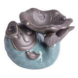 Maxbell Tea Pet Fish Statue Sculpture Desktop Decoration for Desk Tea Room Bookshelf
