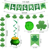 Maxbell 's Day Party Supplies Lucky Banner Decoration for Bar Garland Holiday