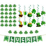 Maxbell 's Day Party Supplies Lucky Banner Decoration for Bar Garland Holiday