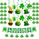 Maxbell 's Day Party Supplies Lucky Banner Decoration for Bar Garland Holiday