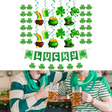 Maxbell 's Day Party Supplies Lucky Banner Decoration for Bar Garland Holiday