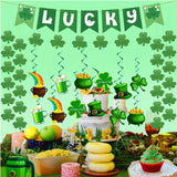 Maxbell 's Day Party Supplies Lucky Banner Decoration for Bar Garland Holiday