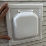 Maxbell Dual Door Dryer Vent Cover Toilet Washroom External Dryer Exhaust Vent Cover