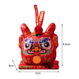 Maxbell Dragon Piggy Bank Chinese New Year Dragon Statue for Shelf Living Room Red