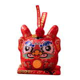 Maxbell Dragon Piggy Bank Chinese New Year Dragon Statue for Shelf Living Room Red
