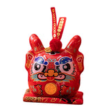 Maxbell Dragon Piggy Bank Chinese New Year Dragon Statue for Shelf Living Room Red