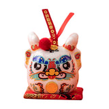 Maxbell Dragon Piggy Bank Chinese New Year Dragon Statue for Shelf Living Room White