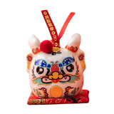Maxbell Dragon Piggy Bank Chinese New Year Dragon Statue for Shelf Living Room White