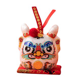 Maxbell Dragon Piggy Bank Chinese New Year Dragon Statue for Shelf Living Room White