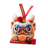 Maxbell Dragon Piggy Bank Chinese New Year Dragon Statue for Shelf Living Room White