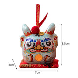 Maxbell Dragon Piggy Bank Chinese New Year Dragon Statue for Shelf Living Room Cyan
