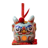 Maxbell Dragon Piggy Bank Chinese New Year Dragon Statue for Shelf Living Room Cyan