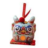 Maxbell Dragon Piggy Bank Chinese New Year Dragon Statue for Shelf Living Room Cyan